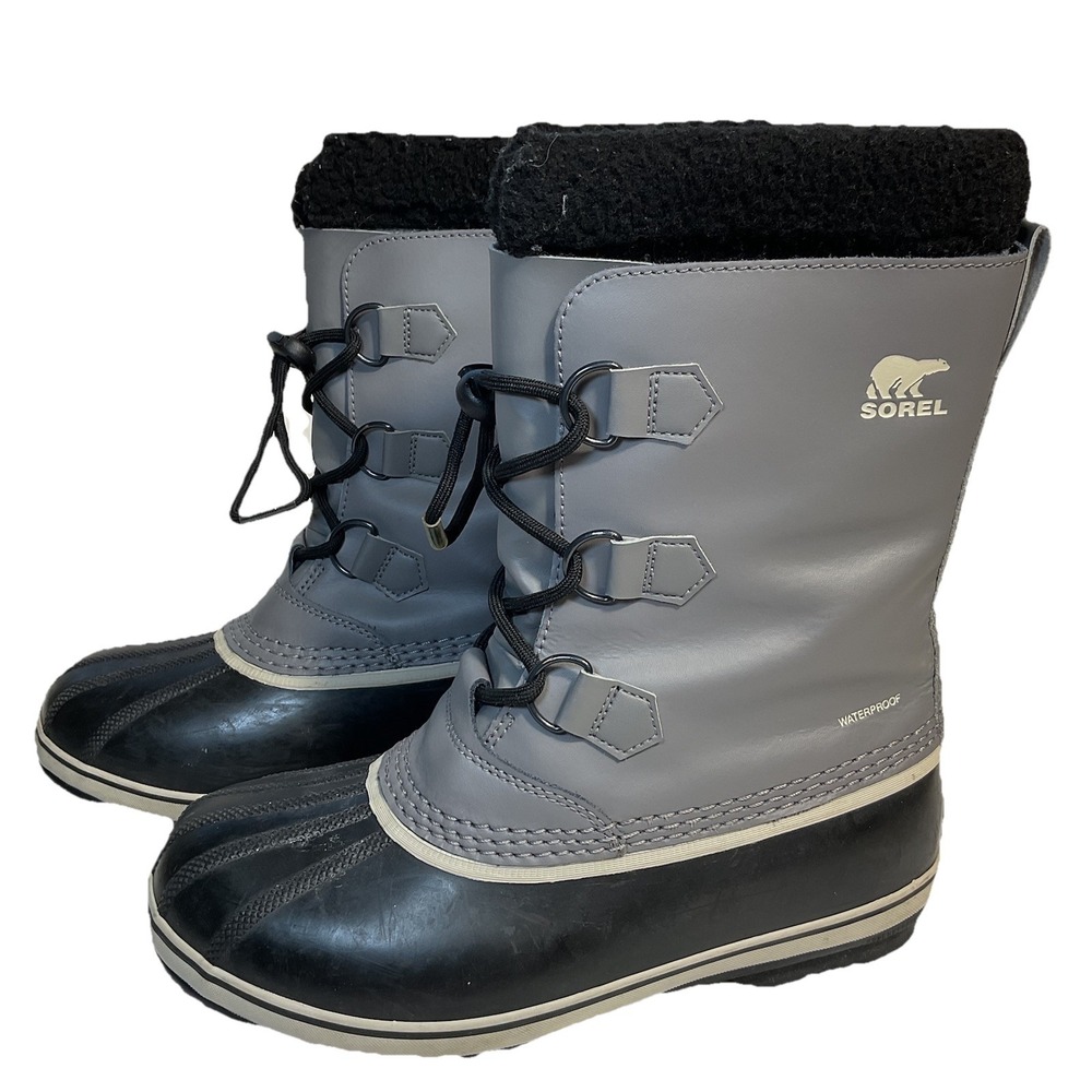 Sorel Women's Yoot Pac Waterproof Boots Black Size 7 M Winter Sherpa Lined Snow